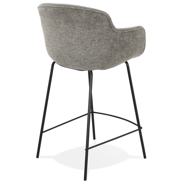 Alterego Middelhoge snackkruk 'america mini' in donker stof 3191201 large
