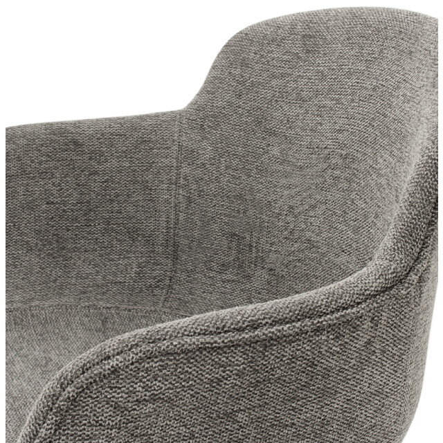 Alterego Middelhoge snackkruk 'america mini' in donker stof 3191201 large