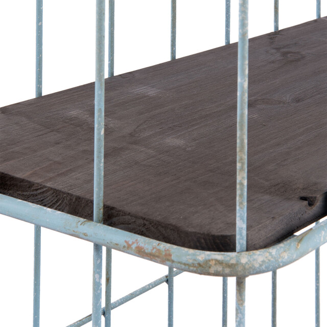 Clayre & Eef Bakkerskast 85x32x143 cm hout ijzer rechthoek keukenrek 1088914 large
