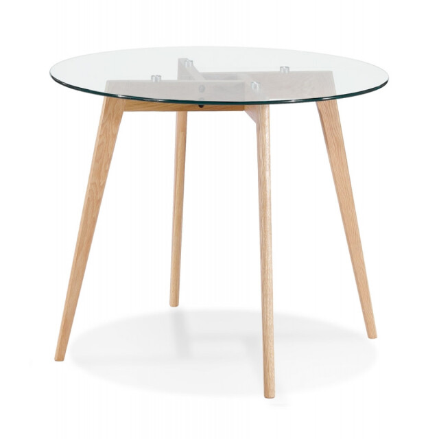 Alterego Kleine ronde eettafel angela 100x100x75 cm 3191558 large