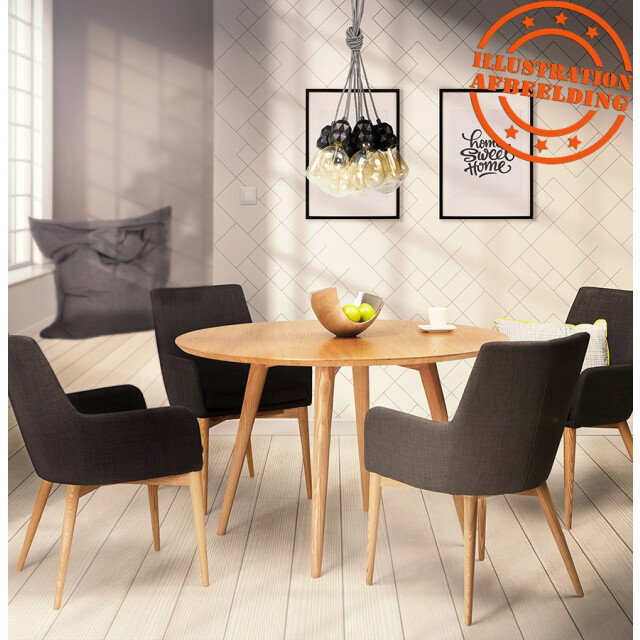 Alterego Swedy ronde eettafel 120x120x75 cm 2950203 large