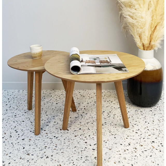 Alterego Ronde bijzettafels gaby 50x50x45 cm 2949643 large