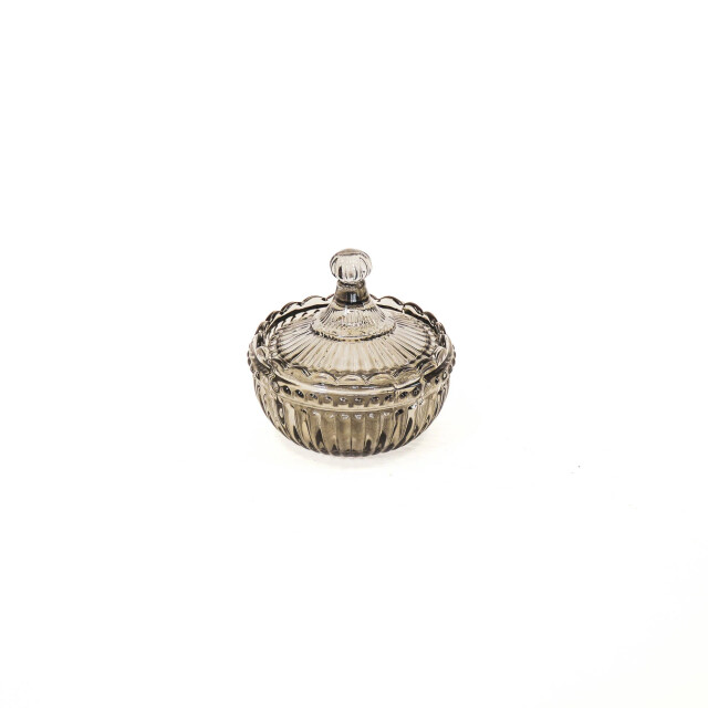 House Vitamin Jar glass smokey 9,5x9,5cm 3190417 large