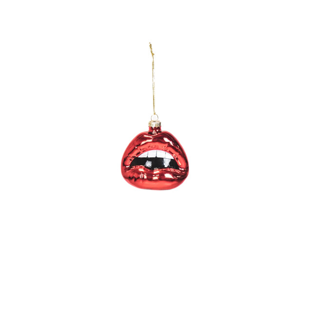 House Vitamin Xmas hanger lip glass red 8,5x3,5x8,5cm 3190639 large