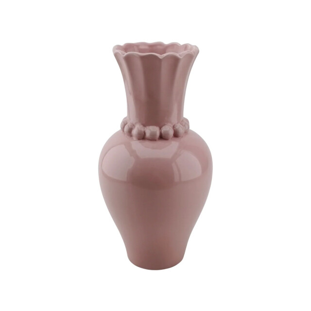 House Vitamin Vase pearl neck ceramics- light pink- 12x12x24cm 3190340 large