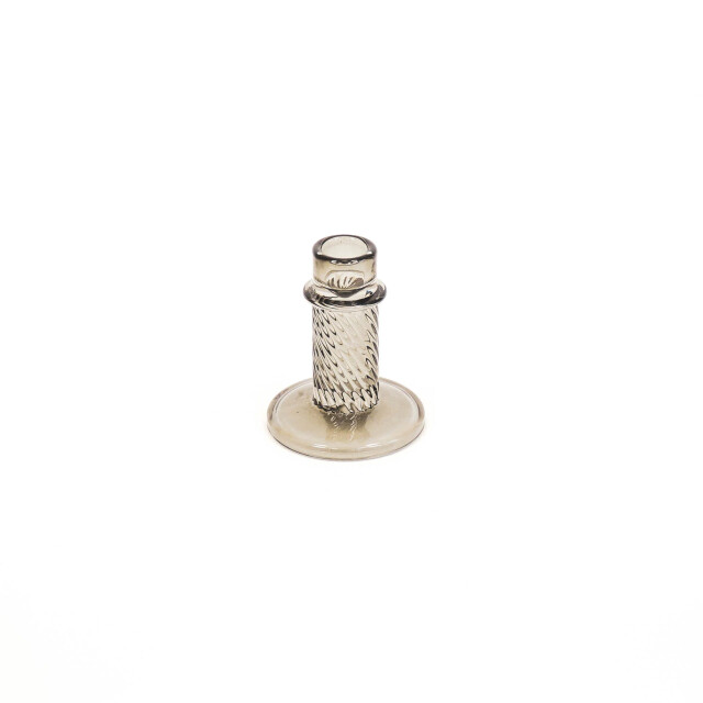 House Vitamin Candle holder glass smokey 8x10cm 3190420 large