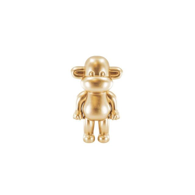 House Vitamin Ornament monkey figurine 'the legend'- polyresin gold 11x7x19cm 3190283 large