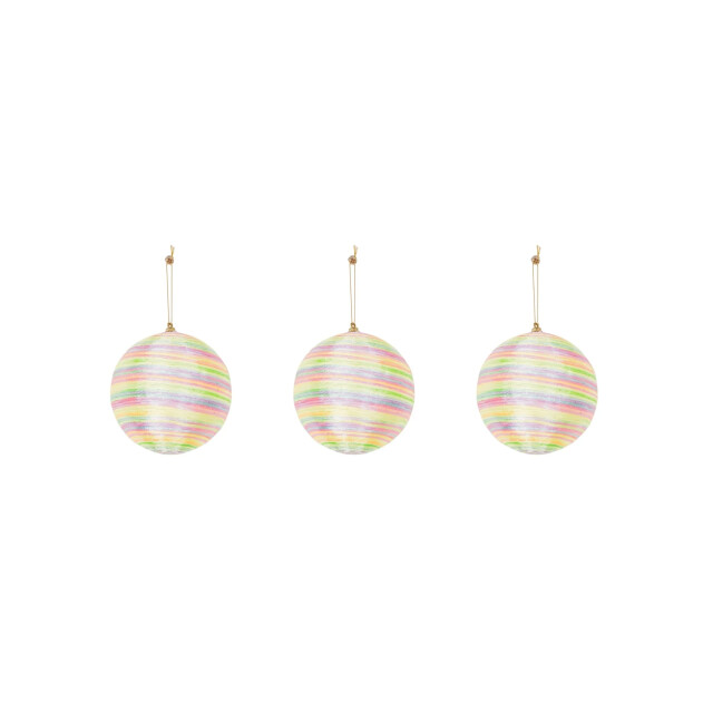 House Vitamin Xmas hangers- xmas balls- foam- neon colours -s3- 10cm 3190382 large