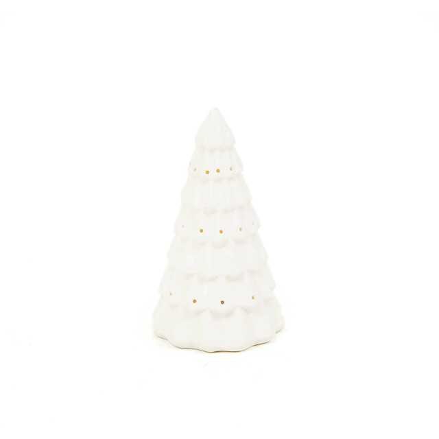 House Vitamin Ledlight xmas tree ceramics white 9x9x15,5cm 3190563 large