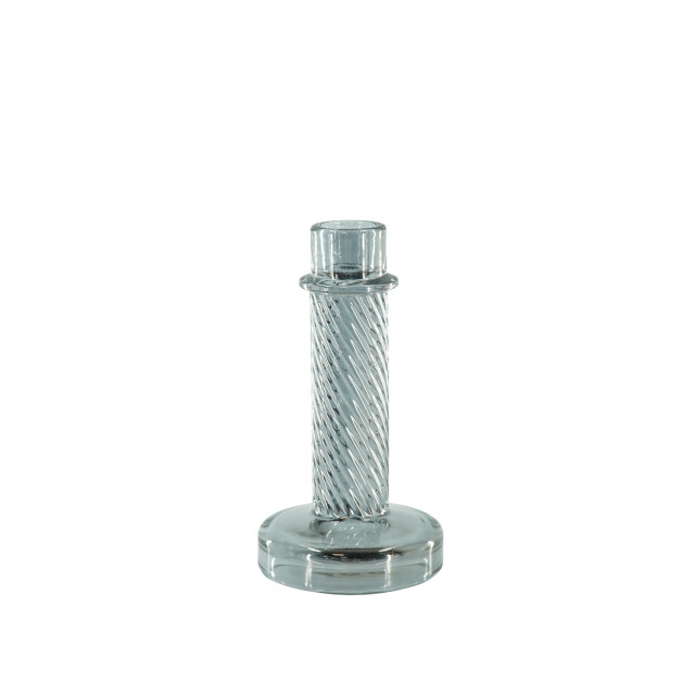 House Vitamin Candle holder glass smokey 8x15cm 3190422 large
