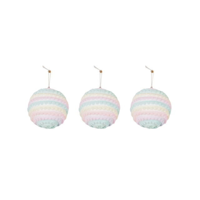 House Vitamin Xmas hangers- xmas balls- foam- unicorn colours -s3- 10cm 3190384 large
