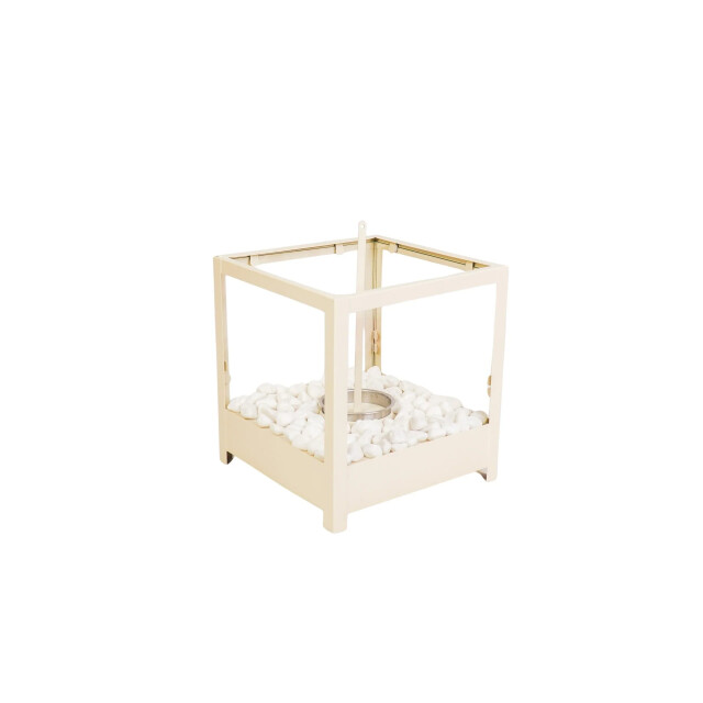 House Vitamin Table burner square sand 20x20x20,5cm 3190262 large