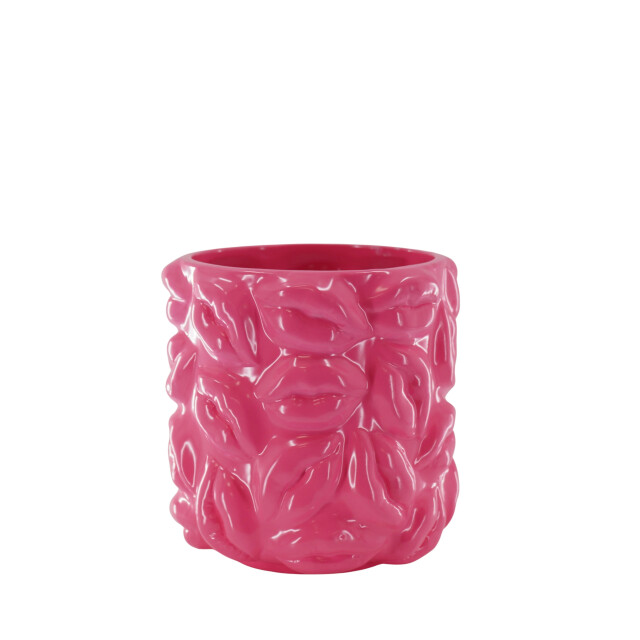 House Vitamin Pot kisses ceramics neon pink 17,5x17,5x17,5cm 3190484 large