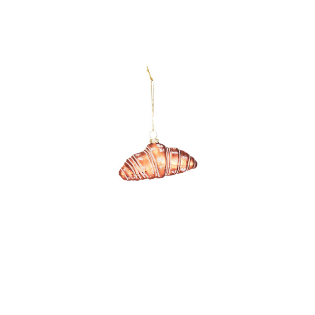 House Vitamin Ornament xmas hanger croissant glass 9,5x5x4,5cm 2815657 large