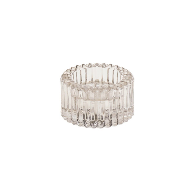 House Vitamin Candle/tealightholder glass smokey 8x4cm 3190435 large