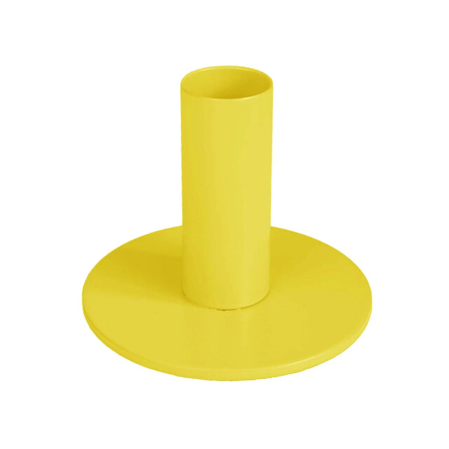 House Vitamin Candleholder basic metal yellow 8x8x6,5cm 3190454 large