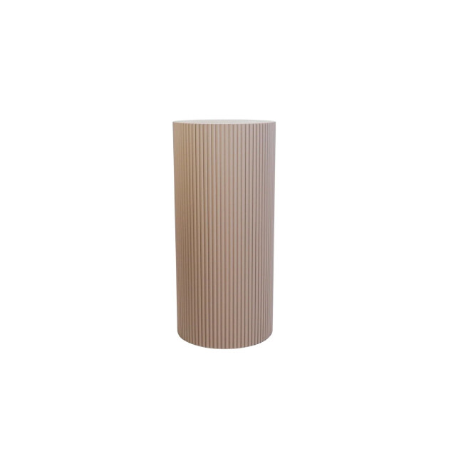 House Vitamin Side table / pillar- cylinder mdf taupe 30x65cm 3190256 large