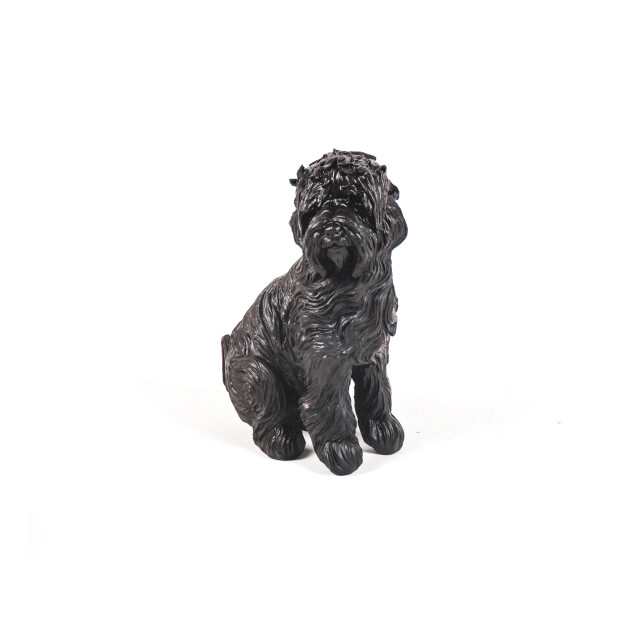 House Vitamin Ornament labradoodle dog polyresin black 16x23,5cm 2667120 large