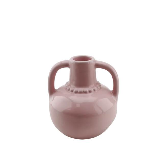 House Vitamin Vase pearl neck stoneware- light pink- 11x10x12cm 3190333 large