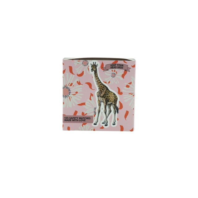House Vitamin Matchbox lucifer box giraffe- pink 11x11x3cm 3190251 large