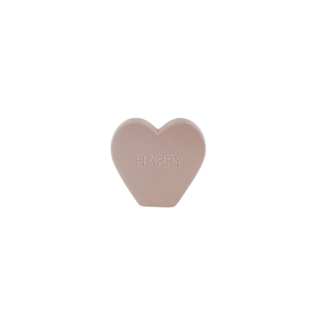 House Vitamin Ornament- candy heart 'happy'- light pink- 13x4x11,5cm 3190470 large