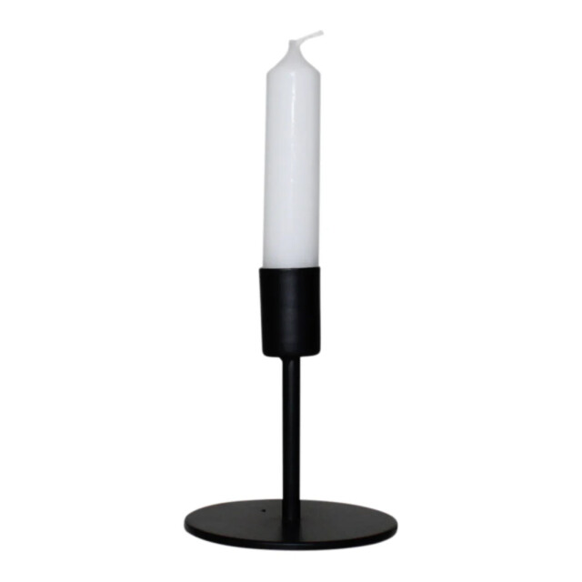 House Vitamin Candleholder basic metal black 8x8x10cm 2904931 large