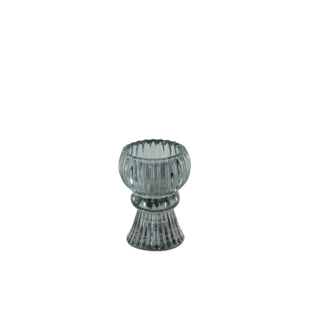 House Vitamin Candle/tealightholder glass smokey 6x8cm 3190426 large