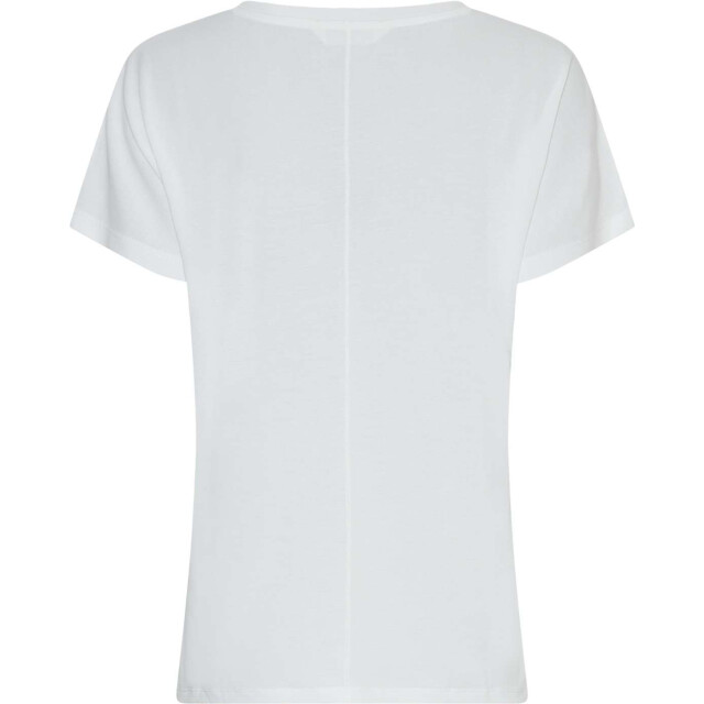 Moss Copenhagen Mschfenya modal v neck tee 18167-bright white large