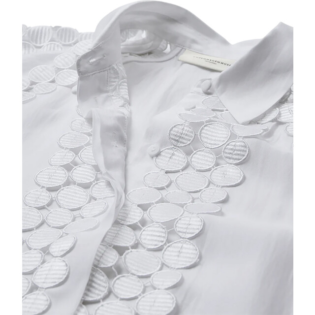 Copenhagen Muse Cmmolly shirt h lace band bright white 206205-1010 large