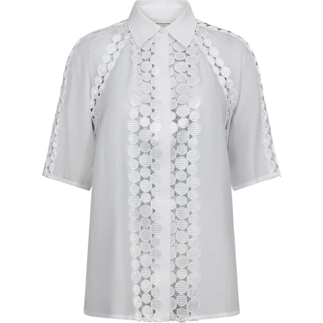 Copenhagen Muse Cmmolly shirt h lace band bright white 206205-1010 large