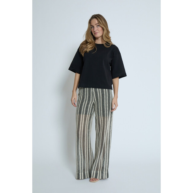 Minus Msnila pant black striped MI6614-100S large