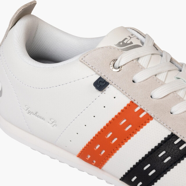 Q1905 Sneaker typhoon sp wit/donkerblauw/oranje QM1253809-000-2 large
