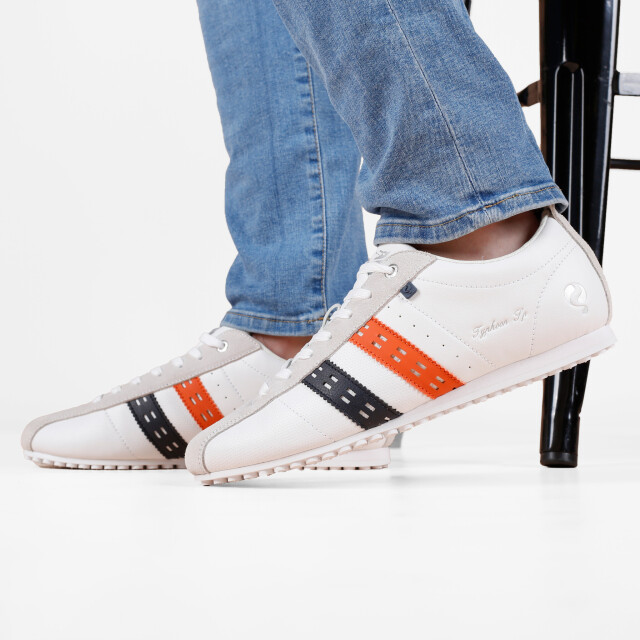 Q1905 Sneaker typhoon sp wit/donkerblauw/oranje QM1253809-000-2 large