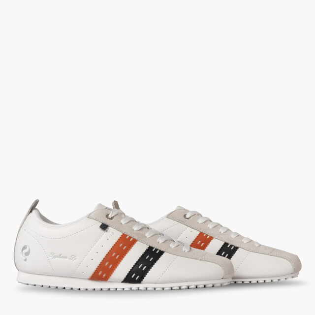 Q1905 Sneaker typhoon sp wit/donkerblauw/oranje QM1253809-000-2 large