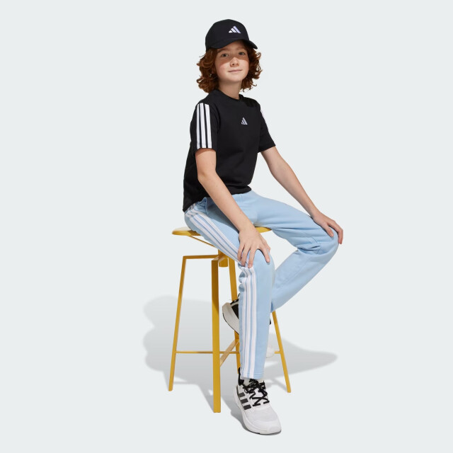 Adidas j 3s tee 160 sport t-shirt korte mouw jongens zwart-wit 070776_991-164 large
