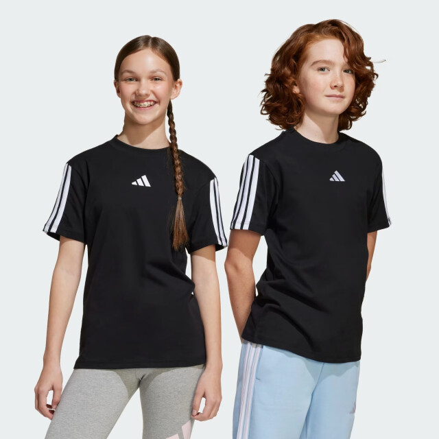 Adidas j 3s tee 160 sport t-shirt korte mouw jongens zwart-wit 070776_991-164 large