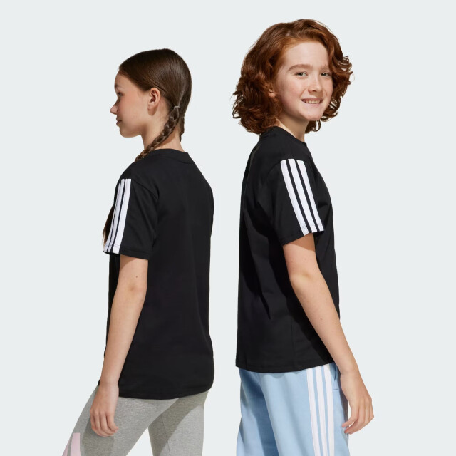Adidas j 3s tee 160 sport t-shirt korte mouw jongens zwart-wit 070776_991-164 large