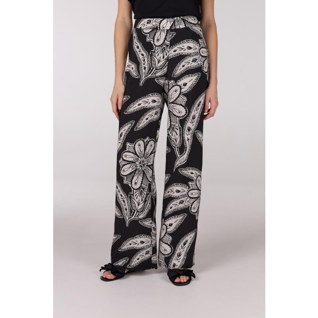 Jansen Amsterdam Finally broek wtt1 429 long wide fit black/ off white WTT1 429 large