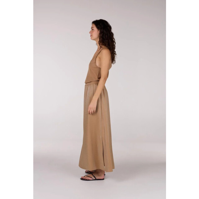 Jansen Amsterdam Fran rok ws691 long slits elastic waistband tobacco WS691 large