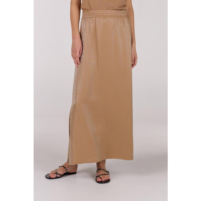 Jansen Amsterdam Fran rok ws691 long slits elastic waistband tobacco WS691 large