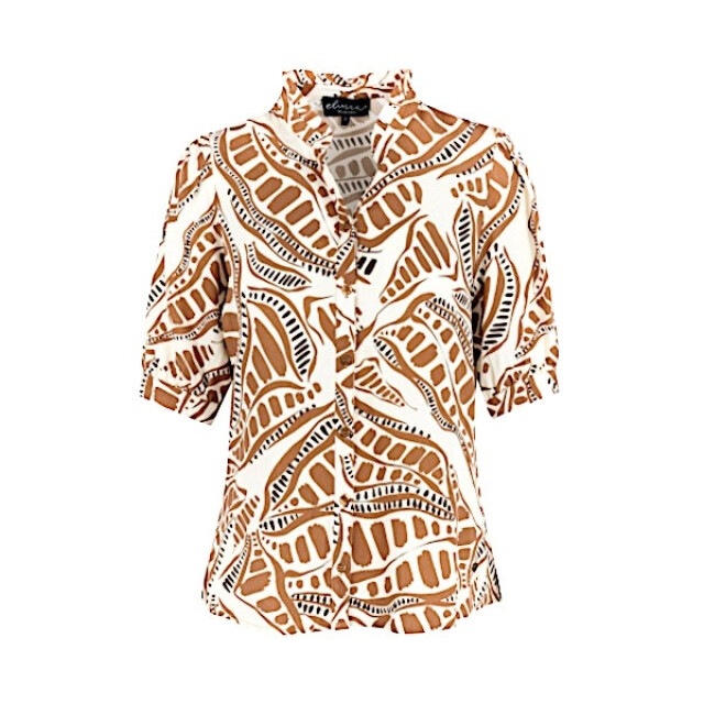 Elvira Collections Blouse cacao bronzed Cacao - Bronzed large