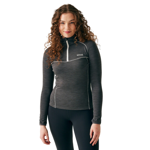 Regatta Dames yonder ii half zip fleece top UTRG11271_sealgrey large