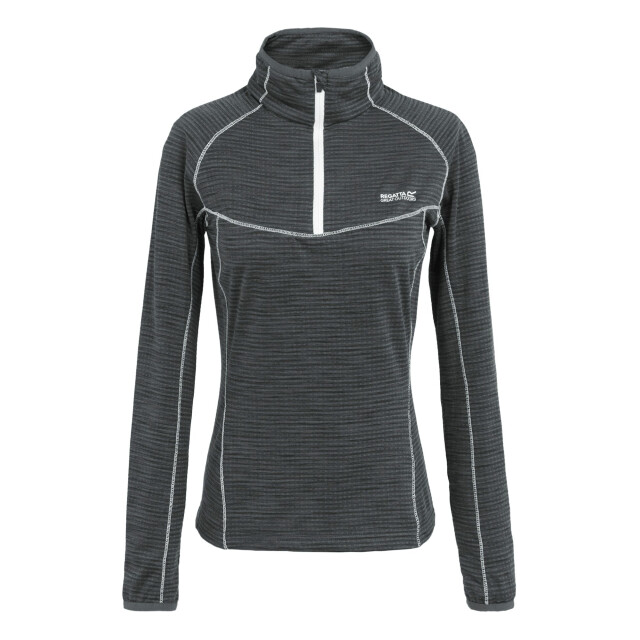 Regatta Dames yonder ii half zip fleece top UTRG11271_sealgrey large