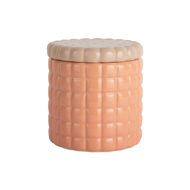 Present Time storage jar biscuit box peach orange 3062311 large