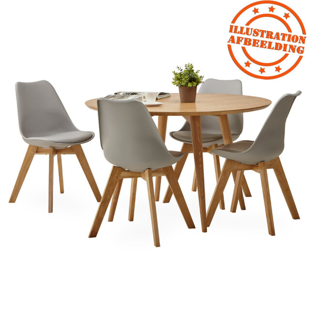 Alterego Moderne stoel teki 56x48x83 cm 3191265 large