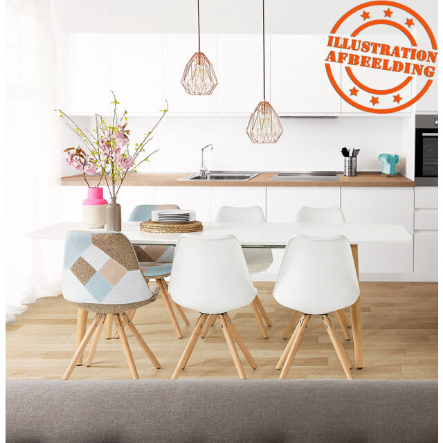 Alterego Eskimo uitschuifbare design eettafel 170-270x100x748 cm 2950082 large