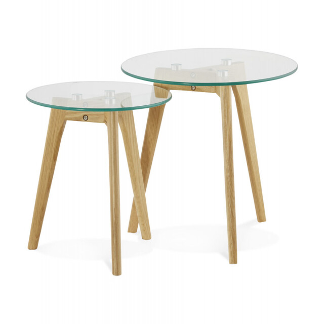 Alterego Ronde bijzettafels lovyou 50x50x45 cm 3074856 large
