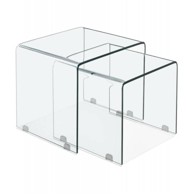 Alterego Set van 2 design nestbare bijzettafels bobby 60x50x45 3191466 large