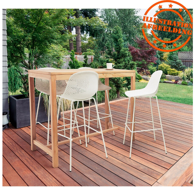 Alterego Geperforeerde barkruk loki 48x49x106 cm 3191050 large