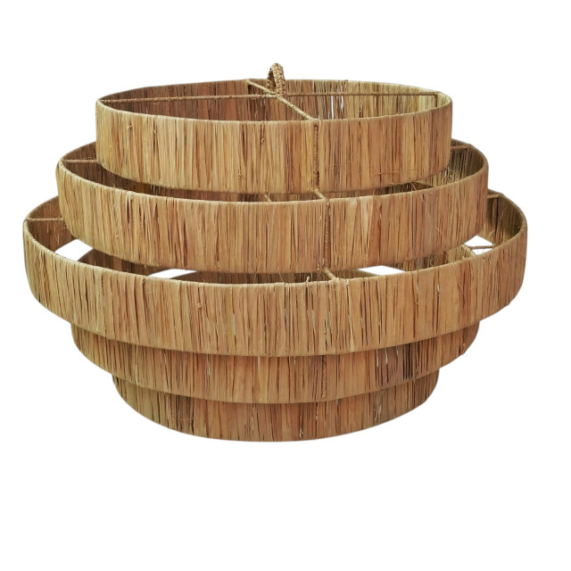 Furnilux -grote hanglamp pulau Ø65 cm – handgemaakte plafondlamp van natuurlijk 3191988 large